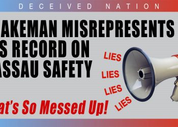 Blakeman has been taking credit for making Nassau the safest County in America, though it was achieved in 2020 and 2021, BEFORE he was elected.
